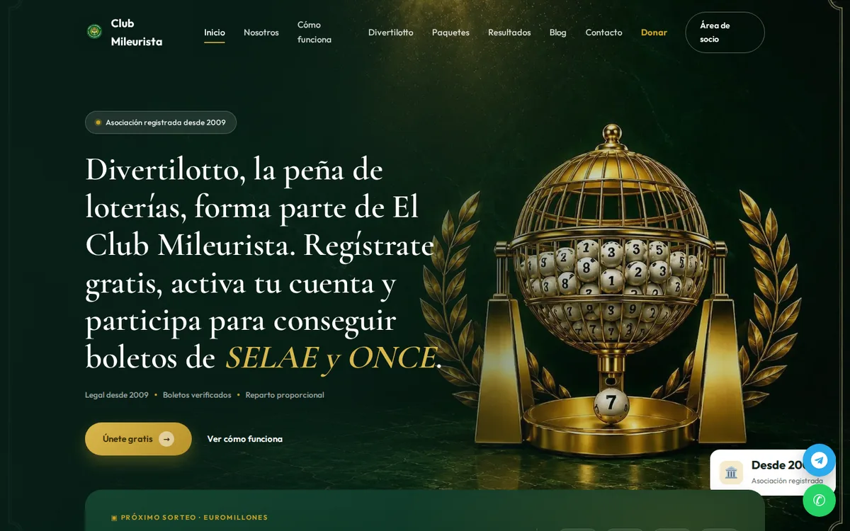Web de El Club Mileurista en ordenador